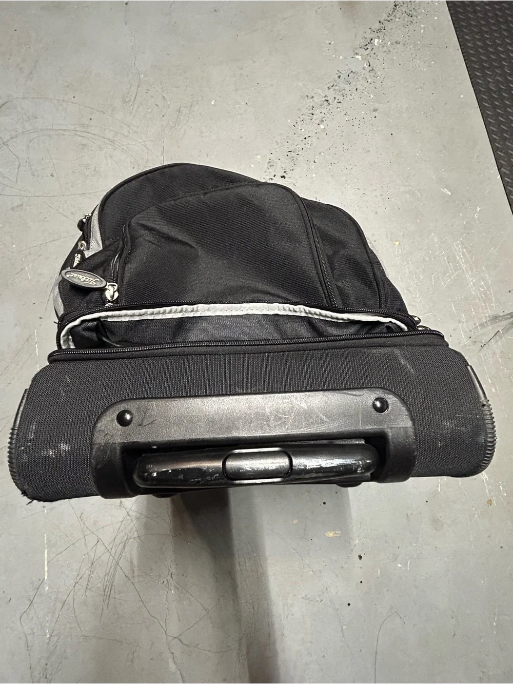 Titleist Black and Gray Duffel Bag with White Logo
